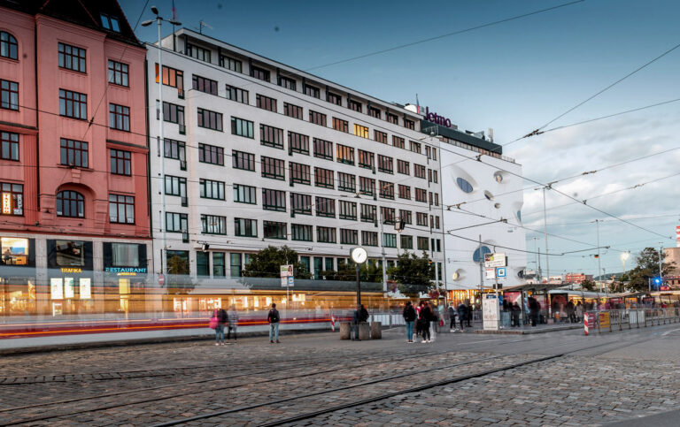 Facade of Nádražní street